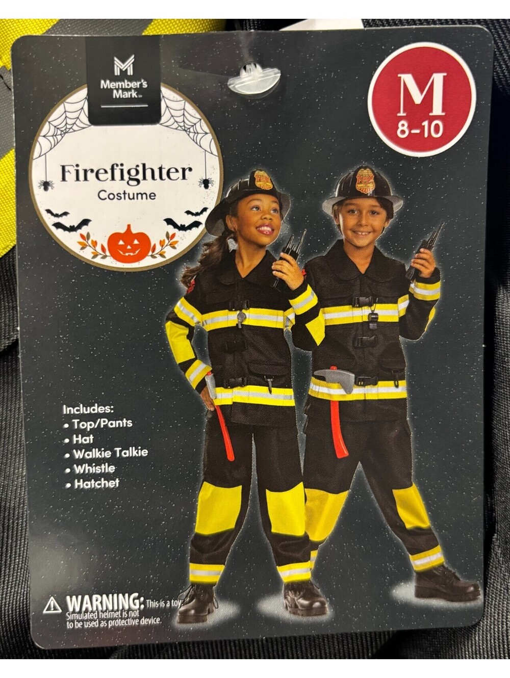 Kids Disguise Firefighter Halloween/Cosplay Costume - Size Medium (8/10)